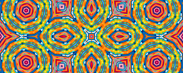 Bright multicolor background with colorful abstract kaleidoscopic pattern
