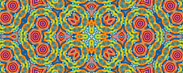Bright multicolor background with colorful abstract kaleidoscopic pattern
