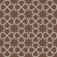 Fototapeta premium A vibrant, seamless floral pattern, perfect for a decorative geometric wallpaper or fabric texture design
