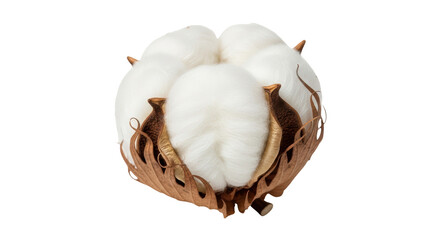 Isolated Cotton Flower