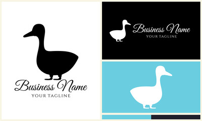 Duck Logo Design Variations. (4)