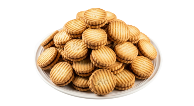 Isolated Cookies Stack