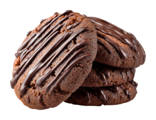 Baking delicious chocolate cookies kitchen food home isolated on transparent background