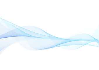 abstract blue wave line background