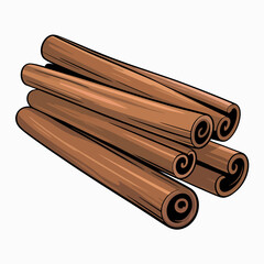 Cinnamon Sticks in a Stack Aromatic Spice for Cooking and Baking Warm Brown Tones Flavorful Ingredient