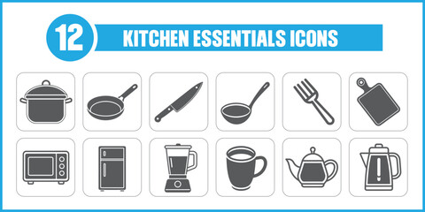 Kitchen Essentials Icons