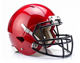 Fototapeta premium Sports Protective Helmet NFL Equipment White Background