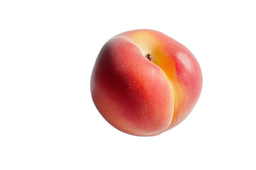 Fresh peach isolated on white background