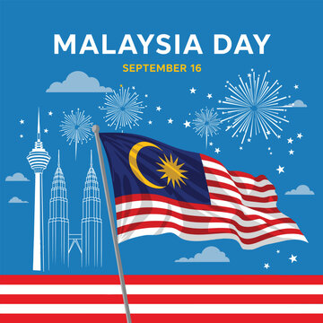 Malaysia Day 16 September National Celebration Poster