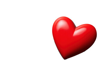 Obraz premium Set of red 3D heart shapes in various glossy and shiny designs including solid, smooth and outlined forms PNG with a transparent background
