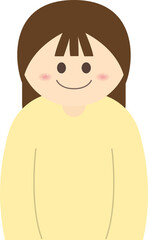 웃고있는 아이캐릭터