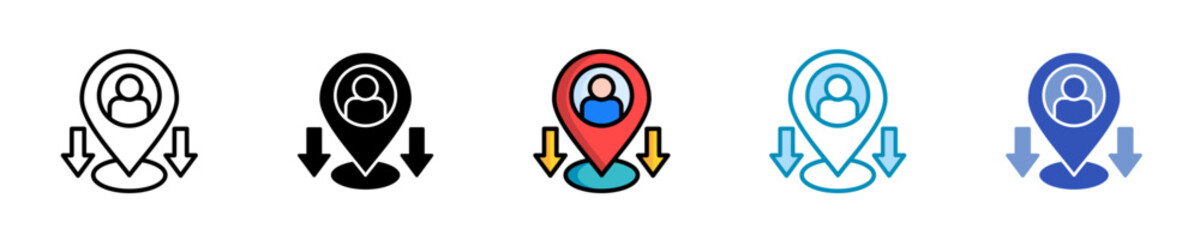 Local Impact  Icon Set Multiple Style Collection
