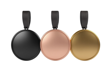 Champion medal isolated on transparent background