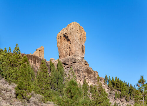 Rock Roque Nublo, Island Gran Canaria, Canary Islands, Spain, Europe.