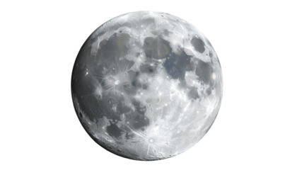  realistic moon illustrations in vector style, isolated on a transparent background. Provided as moon vector PNG files.
