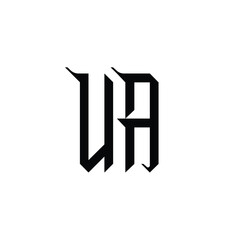UA monogram logo design letter text name symbol monochrome logotype alphabet character simple logo