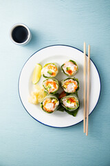 Fresh rolls with shrimps