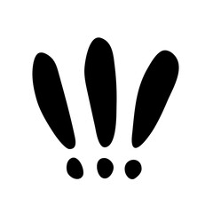 Question mark doodle hand drawn punctuation doubt sign flat element. Warning attention hesitation sign. Query FAQ concept, finding answer. Isolated. Vector illustration