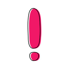 Question mark doodle hand drawn punctuation doubt sign flat element. Warning attention hesitation sign. Query FAQ concept, finding answer. Isolated. Vector illustration