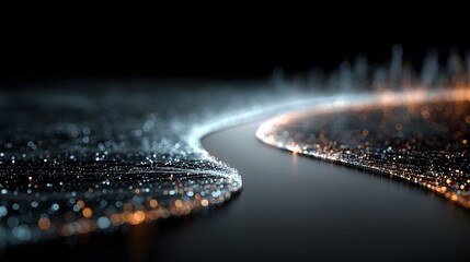 Blue technology background with network connections and digital data connection, web banner design for tech online site or social media promotion of product service on the dark blue background