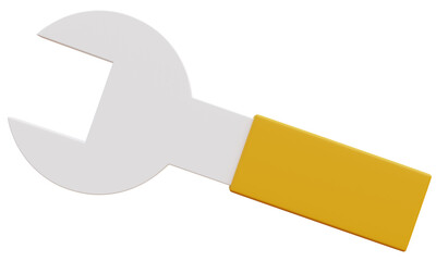 Wrench service tool icon 3D illustration