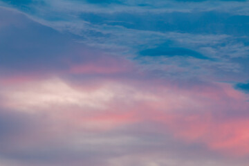 beautiful colorful sky and cloud in twilight time background