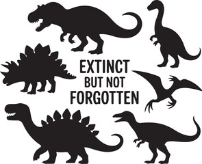 "Bold Dinosaur Silhouette Vector Set"

"Prehistoric Dinosaurs and Pterosaurs Silhouettes"

"Jurassic Era Dinosaur Silhouette Collection"