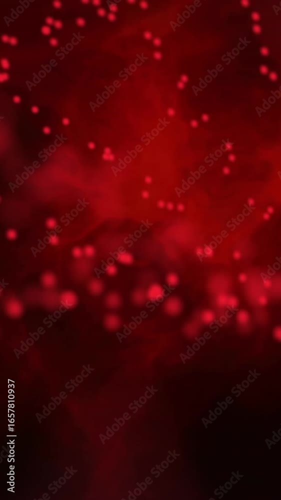 Sticker animation of dna structure and red digital wave against black background with copy space