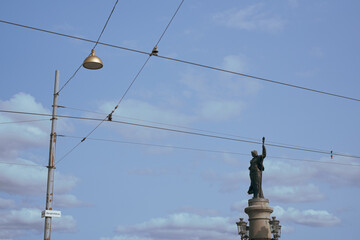 Statues in the streets of Stockholm