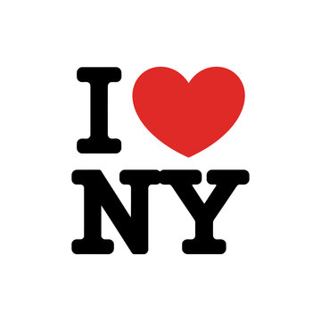 Naklejki  I Love New York Heart Symbol