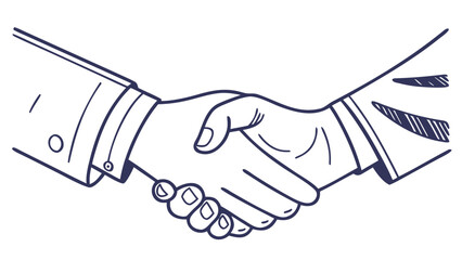 Fototapeta premium handshake vector illustration