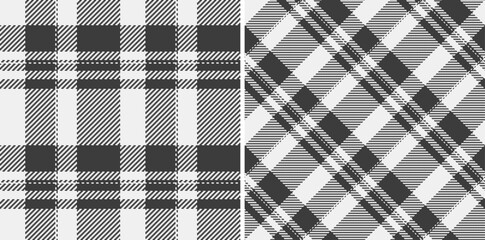 Plaid vector check of pattern texture seamless with a textile background fabric tartan. Set in monochrome colors for golf fashion essentials for the course.