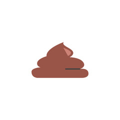 illustration icon brown poop pile