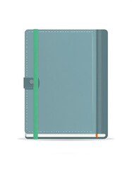 Fototapeta premium Gray notebook with green band