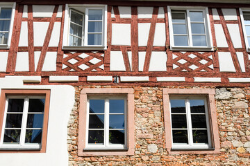 Typical facade of a house in Gengenbach