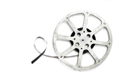Obraz premium Reel of 35mm motion picture film. Film strip. Cinema concept