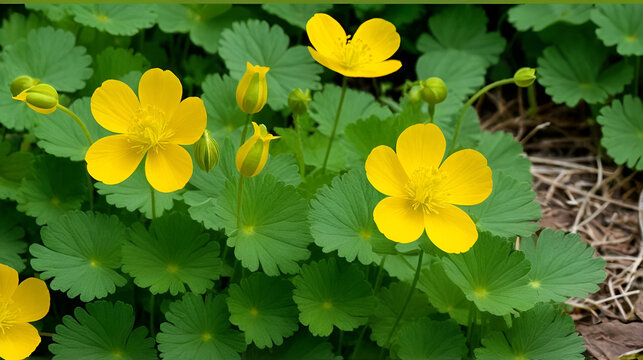 Greater celandine ( Latin- Chelidonium majus ) is a species of dicotyledonous plant of the genus Chelidonium of the poppy family Papaveraceae