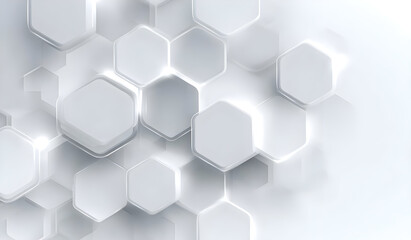 A modern abstract background featuring interconnected hexagons in a sleek, minimalistic design. Perfect for technology and innovation themes.