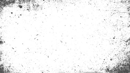 Abstract Grunge Texture – distressed.  Scratched Grain Dot Noise Overlay Vector Black and White Transparent Background