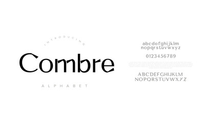 Combre Minimal Clean Sans Serif Alphabet Typeface Modern Typography