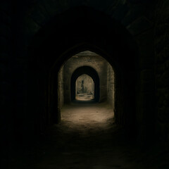 Obraz premium Dark Stone Passage Into Unknown