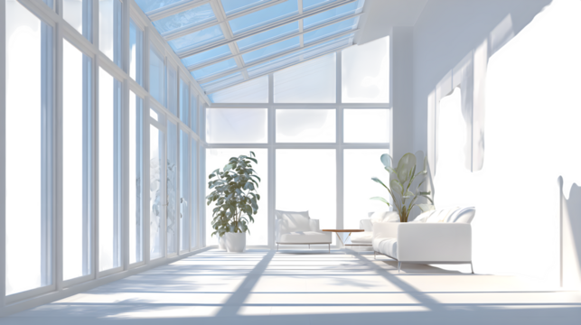 smart window that automatically adjusts transparency and temperature based on the sunlight