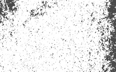 Abstract black particles exploding on white background.black sand with spots isolated on white