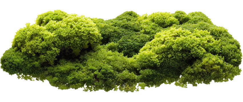 Lush green moss cluster - Powered by Adobe