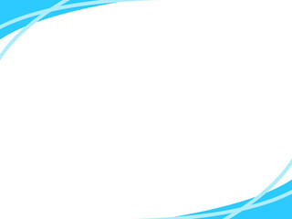 青い曲線の抽象的背景デザイン｜プレゼン・スライド・テンプレートに最適