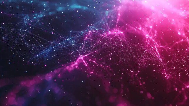Pink-Purple Network Storm: Tech Summit & Dynamic Stage Backdrop