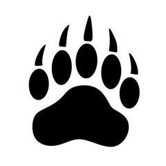 Animal Footprint Shape Sign Wild Illustration