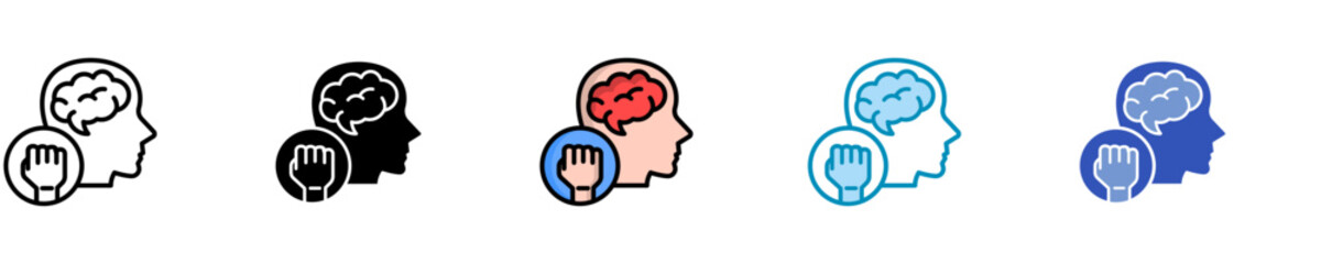 Fortified Mind  Icon Set Multiple Style Collection