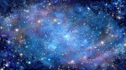 Deep space nebula with countless stars