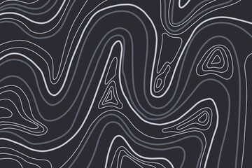 topographic map contour line surface black wallpaper